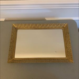 Vintage mirror tray